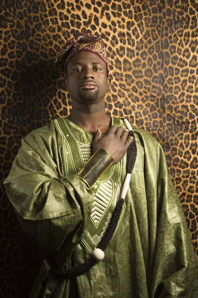 Man in African clothing. — Stock Photo, Image