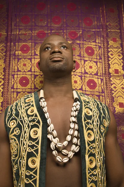 Man in African clothes. — Stock Photo, Image
