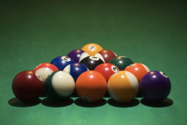Rack de bolas de piscina . — Fotografia de Stock
