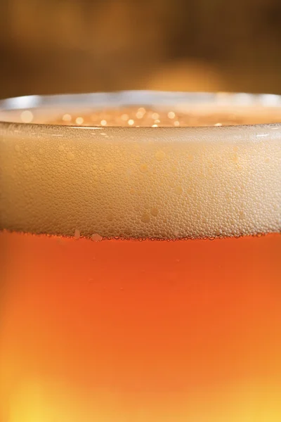 Glas Bier mit Schaum — Stockfoto