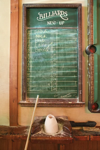 Chalkboard de bilhar . — Fotografia de Stock