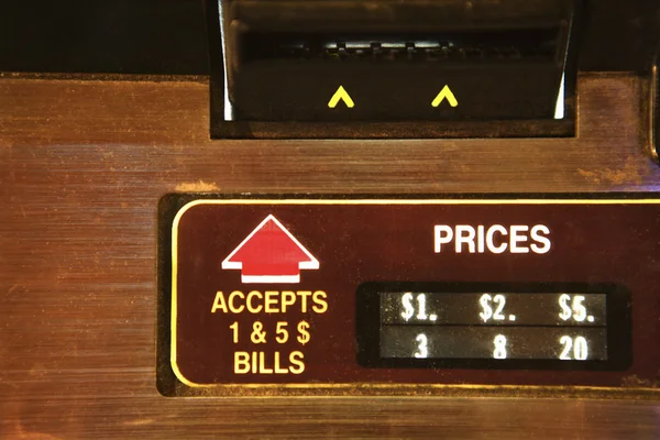Jukebox slot para dinheiro . — Fotografia de Stock