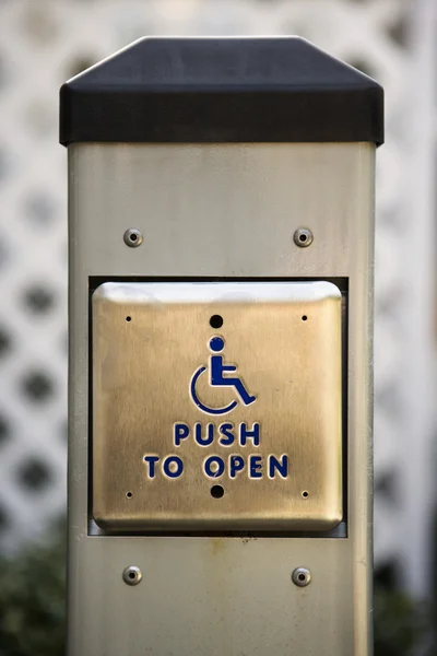 Przycisk dla osób niepełnosprawnych — Zdjęcie stockowe