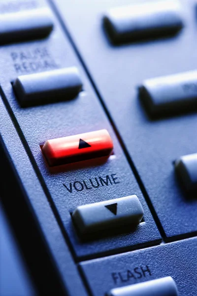 Telefone com Lit Volume Up Button — Fotografia de Stock