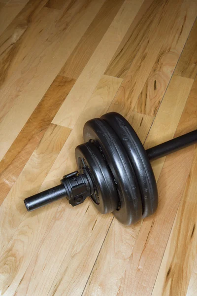 Barbell with weights. — Stock Photo, Image