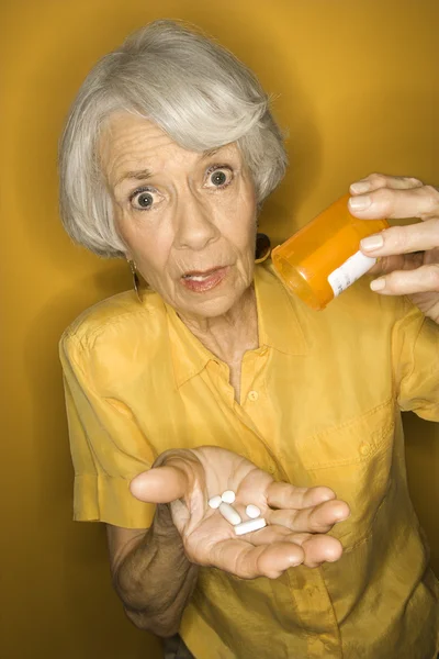 Woman with medication. — Stock Photo, Image