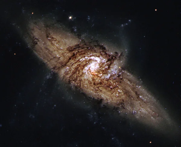 Galáxia espiral no espaço sideral . — Fotografia de Stock
