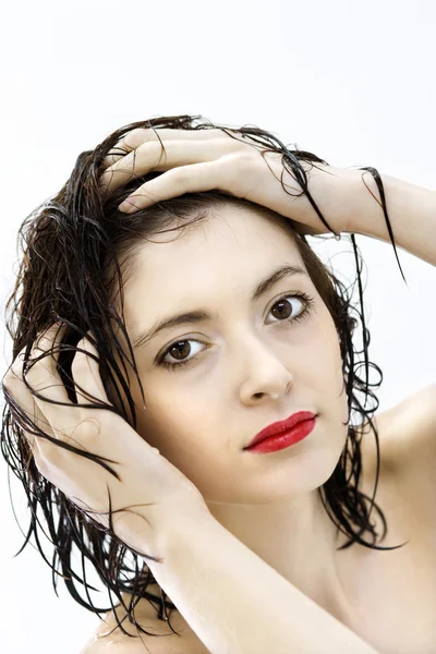 Retrato de mujer joven. — Foto de Stock