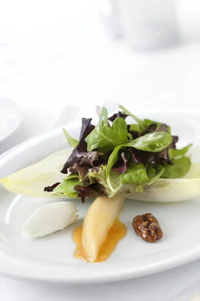 Gastronomische salade plaat — Stockfoto