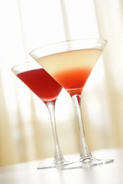 Beverages in Martini Glass — Stock Photo, Image