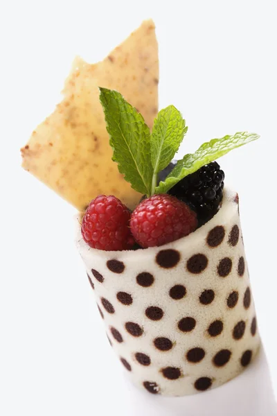 stock image Fruit Cup With Mint Leaves