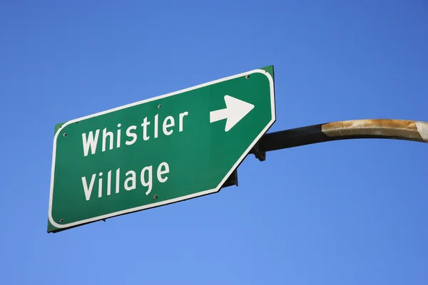 Sign for Whistler Village. — Stock Photo, Image