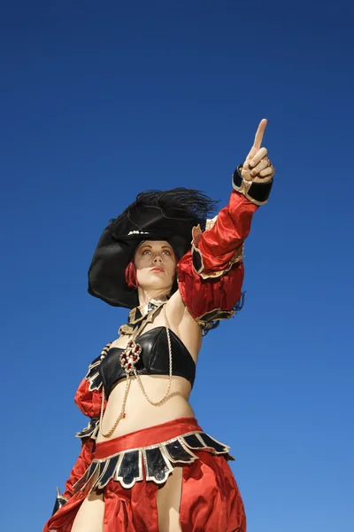 Mulher pirata . Imagem De Stock