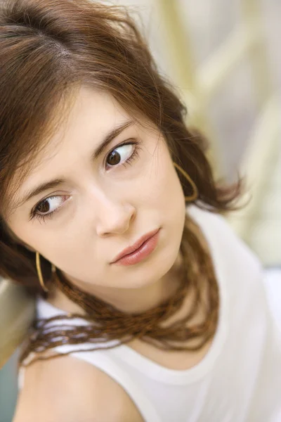 Portrait of young woman. Stock Photo