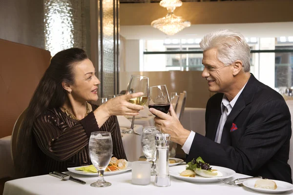 Couple on dinner date. — Stock Photo, Image