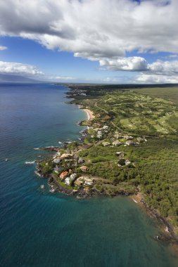 Maui, hawaii kıyı şeridi.