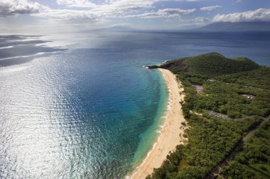 Aerial of Maui beach. clipart