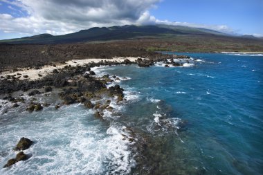 Maui kıyı şeridi.