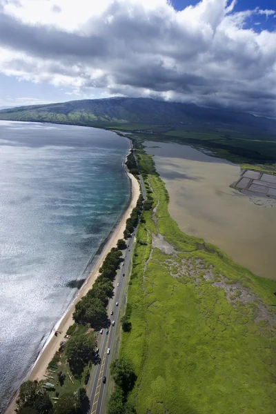 Estrada na costa de Maui . — Fotografia de Stock