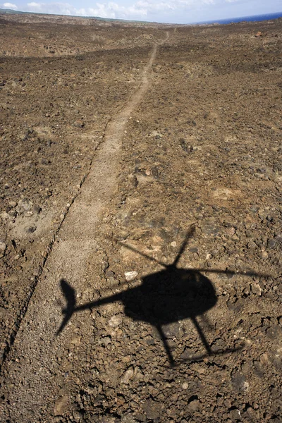 Helikopter cień. — Zdjęcie stockowe