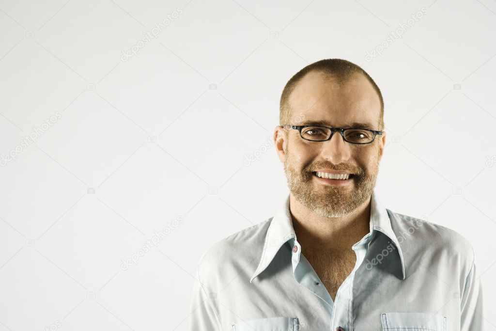 Portrait of smiling man.