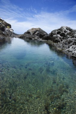 Tidal pool in Maui, Hawaii. clipart