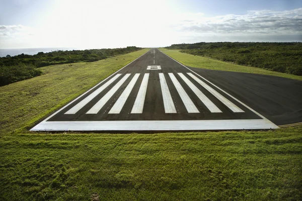Airplane landing strip. — Stock Photo, Image