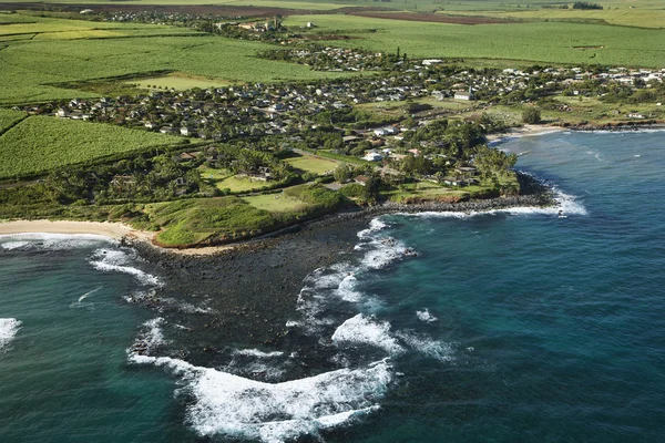 Hawaiiaanse kustlijn. — Stockfoto