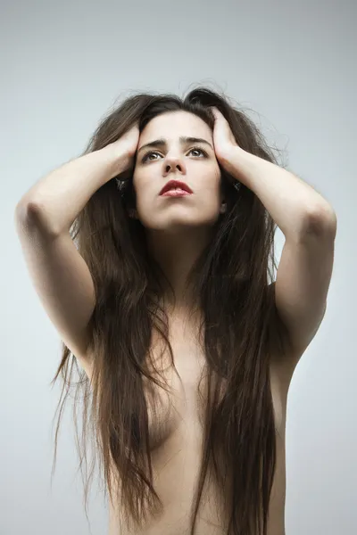 Donna nuda ritratto . — Foto Stock