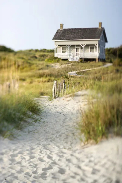 Cottage on Beach — Stock Photo, Image