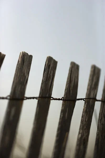 Yıpranmış ahşap çit. — Stok fotoğraf