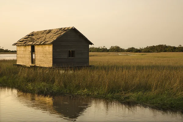 湿地の湿地の建物. — ストック写真