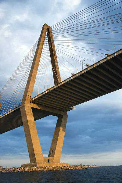 Cooper мосту через річку в Чарльстоні. — стокове фото
