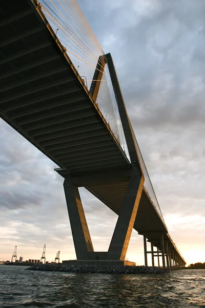 Γέφυρα του ποταμού Cooper στο Τσάρλεστον. — Φωτογραφία Αρχείου