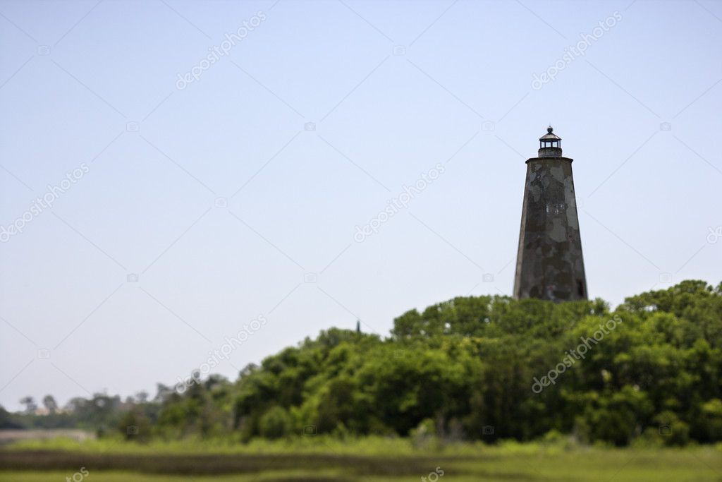 Lighthouse on Bald Head Island.