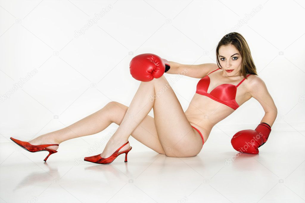 Woman boxer.