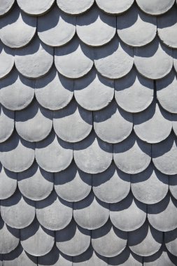 Scale shaped shingles. clipart