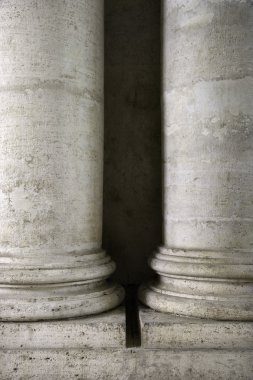 Roman Forum columns. clipart