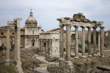 Roman Forum, Rome. clipart