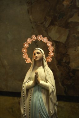 Statue of Virgin Mary. clipart