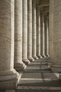 Columns in Hallway at Saint Peter's Square clipart