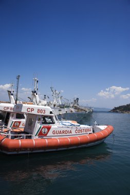 Italian Coast Guard. clipart