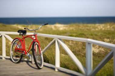 Beach cruiser bicycle. clipart