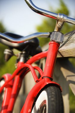 Red bicycle. clipart