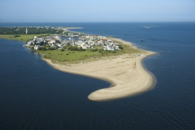 Coastal community. clipart