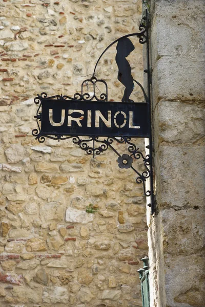 Pánská koupelna znamení v Lisabonu — Stock fotografie