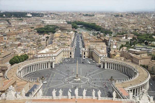 Piazza San Pietro e Città del Vaticano — Foto Stock