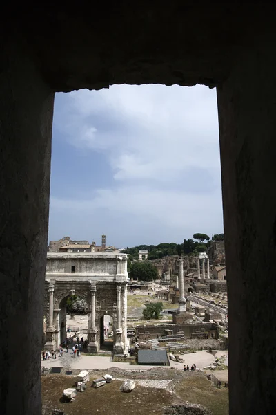 Římské fórum, Řím. — Stock fotografie