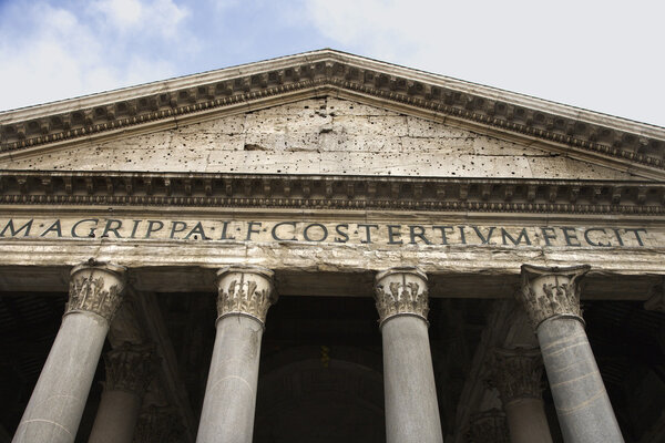 Pantheon facade, Rome.