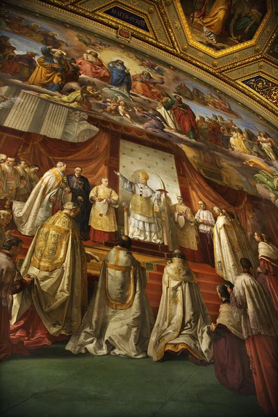 Fresky ve vatikánském muzeu. — Stock fotografie